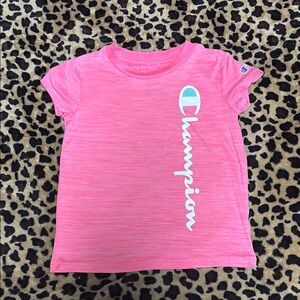 Champion Pink Short Sleeve Tee Vibrant Cotton Crew